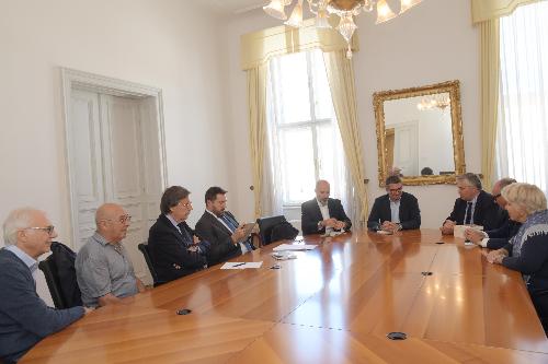 L'incontro tra l'assessore FVG ai Corregionali all'estero, Pierpaolo Roberti, e la delegazione guidata da FederEsuli